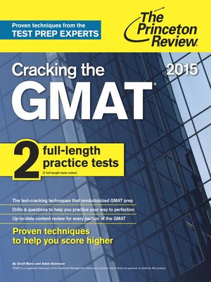 cover image of Cracking the GMAT with 2 Computer-Adaptive Practice Tests, 2015 Edition